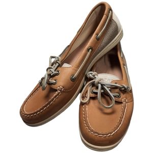 Sperry Firefish Linen Oat Boat Shoe SZ 7.5M